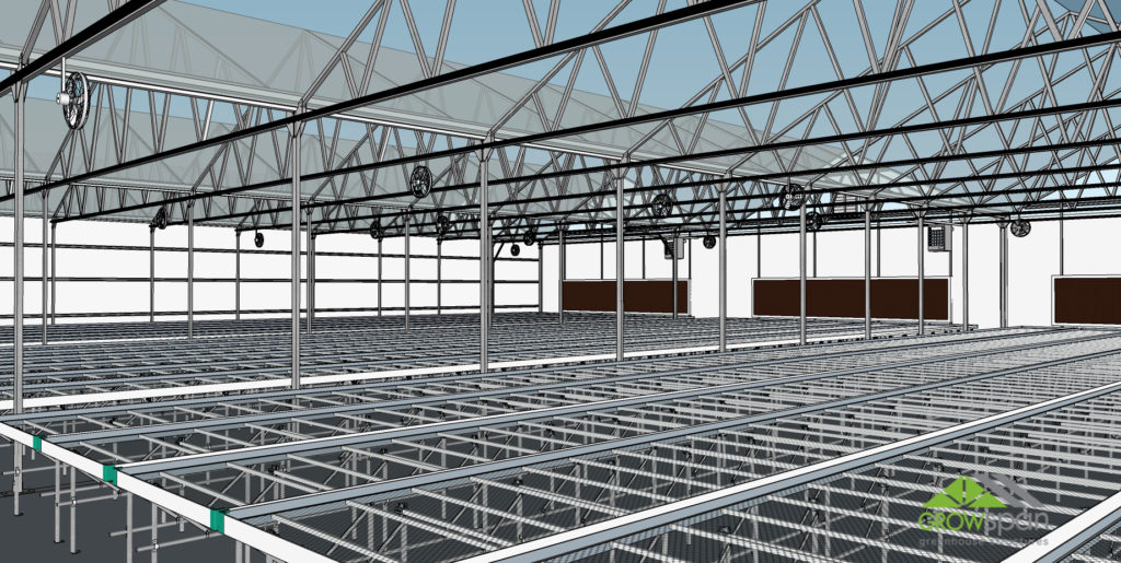 3D Greenhouse rendering