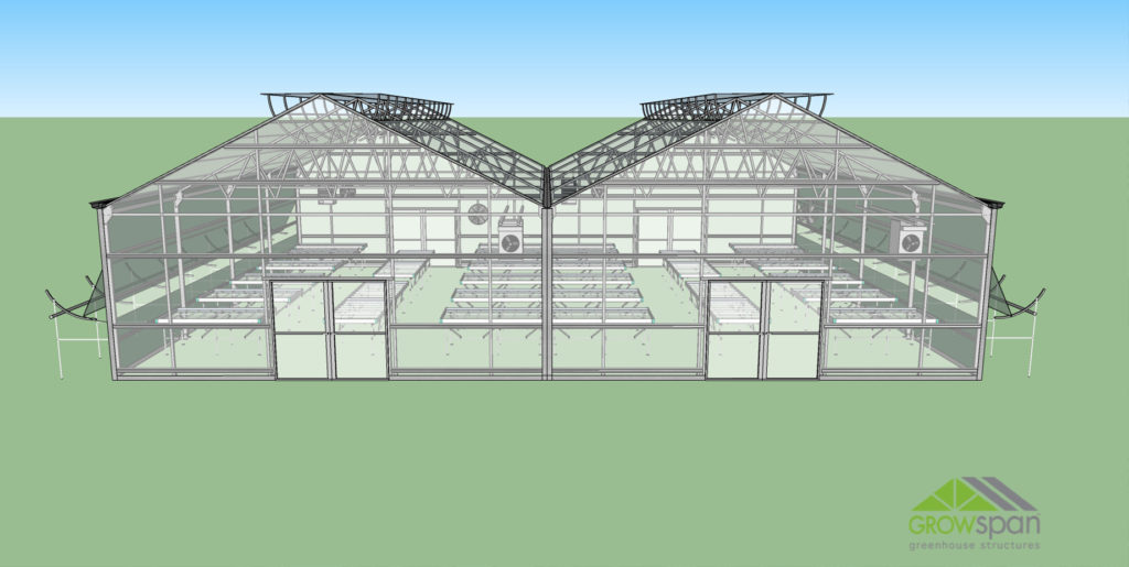 3D Greenhouse rendering